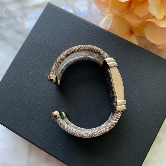 Susan Lucci silver mesh watch with crystals - Picture 4 of 6